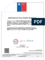 Certificado de Título Técnico Profesional: Certifico Que Don (Ña) JOSÉ ALEJANDRO GATICA ORTIZ, RUN