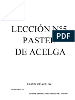 Lección #5 Pastel Acelga 2023