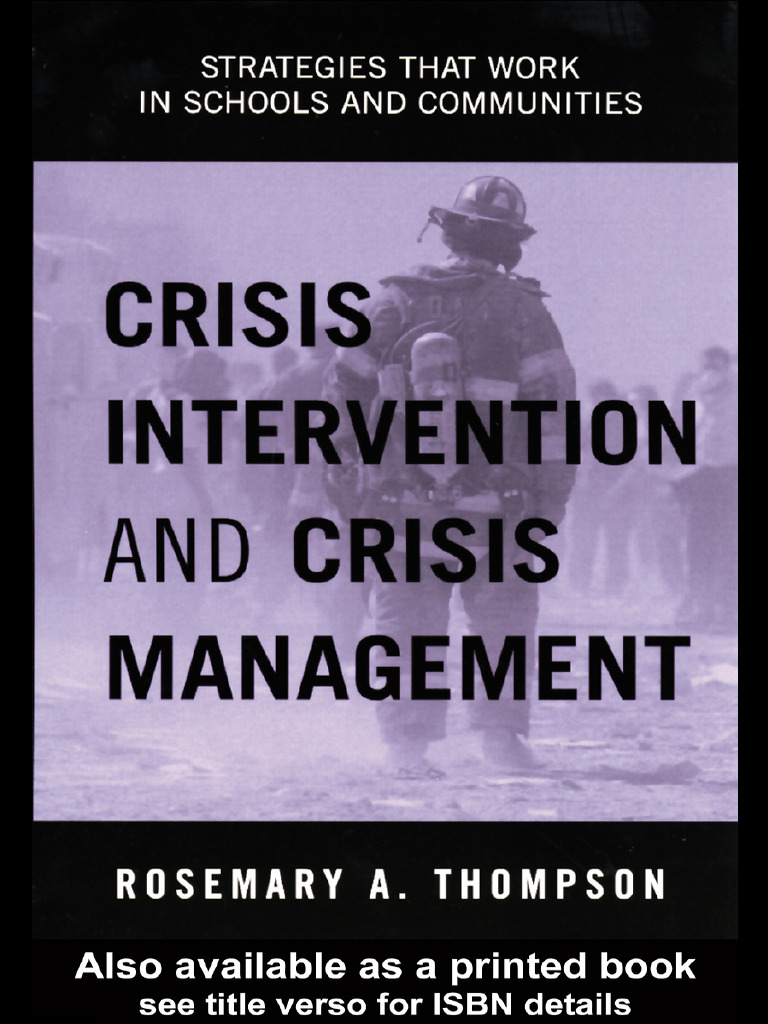 Crisis Intervention and Crisis Management - Strategies That Work in ...