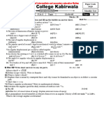 Physics Part I Paper B August 2023