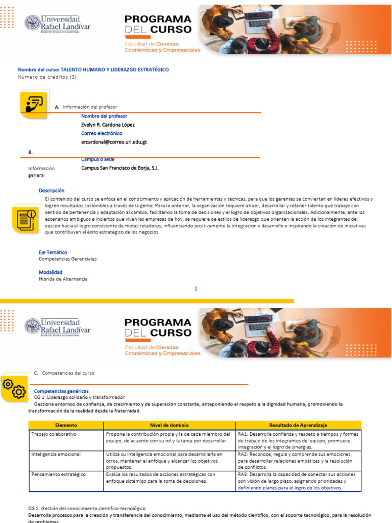 Programa Talento Humano | PDF | Liderazgo | Conocimiento administrativo