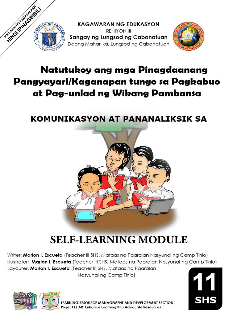 Filipino SHS Q1 W6 M1 | PDF