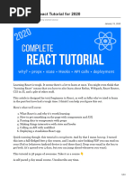 A Complete React Tutorial For 2020