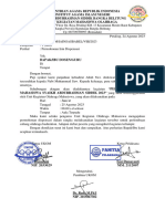 Surat Dispensasi Peserta Badminton 25 Agustus 2023