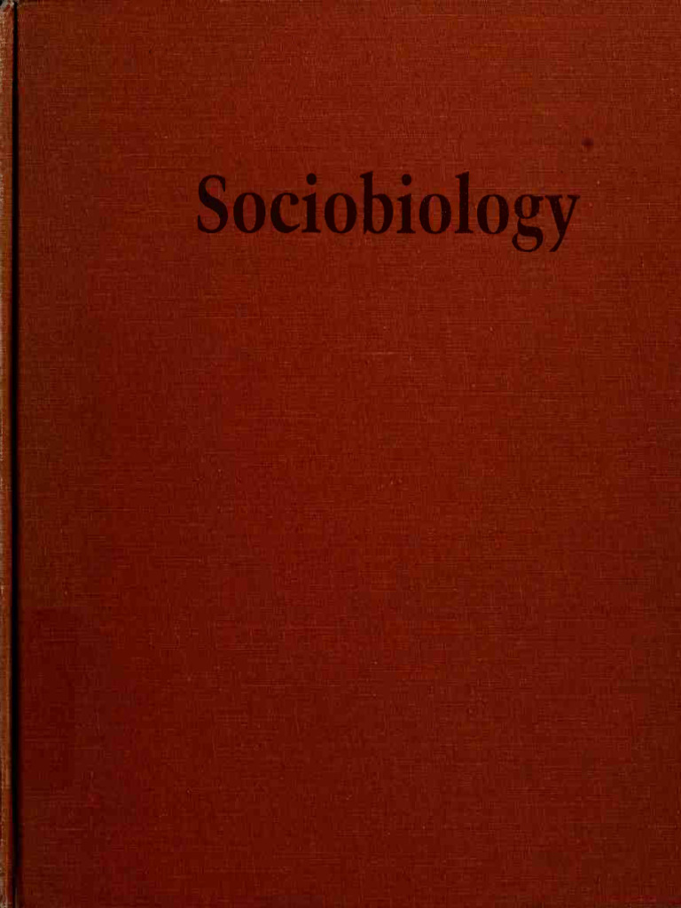 Edward O. Wilson - Sociobiology - The New Synthesis-Belknap Press of ...
