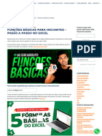 Funções Básicas para Iniciantes - Passo A Passo No Excel