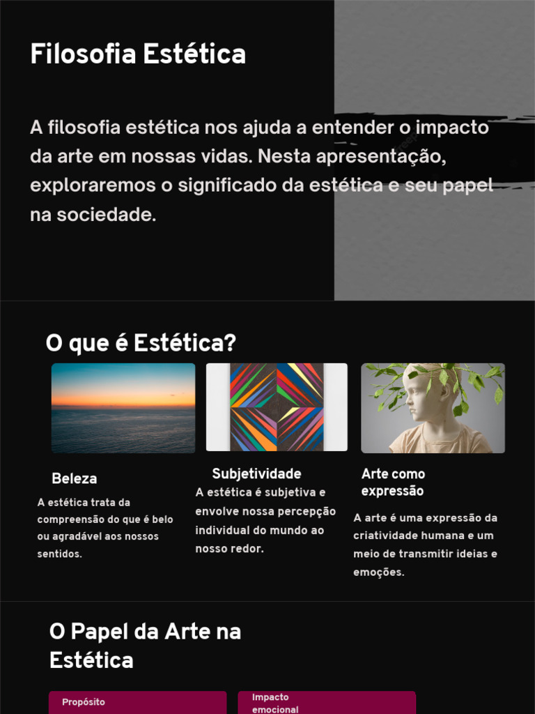 Filosofia da Estética e Arte | PDF | Estética | Beleza