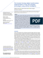 The Livestock Farming Digital Transformation Implementation of New and Emerging Technologies Using Artificial Intelligence