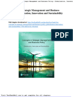 Test Bank For Concepts in Strategic Management and Business Policy Globalization Innovation and Sustainability 15th Edition by Wheelen