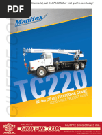 Manitex 2277S Loadchart