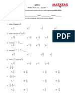 Written Work No. 1-MATH 6