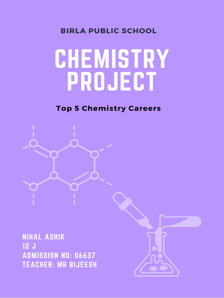 Nihal ashik top 5 chemistry careers project pdf chemist chemistry