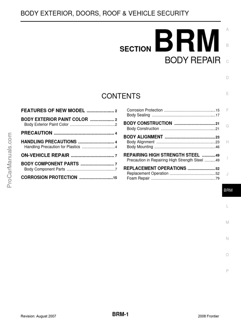 Body Repair Manual PDF Thermoplastic Polyethylene