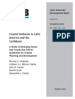 Coastal Setbacks in Latin America and The Caribbean A Study of Emerging Issues and Trends That Inform Guidelines For Coastal Planning and Development