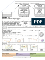 Evaluation Diagnostique Physique Chimie Tronc Commun Word 5