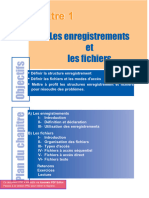 Chapitre 1 Les Enregistrements Et Les Fichiers