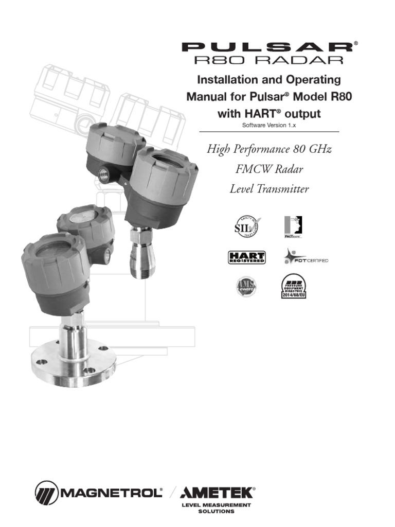 Manual - Tx. Nivel Radar R80 - Magnetrol | PDF | Electrostatic ...