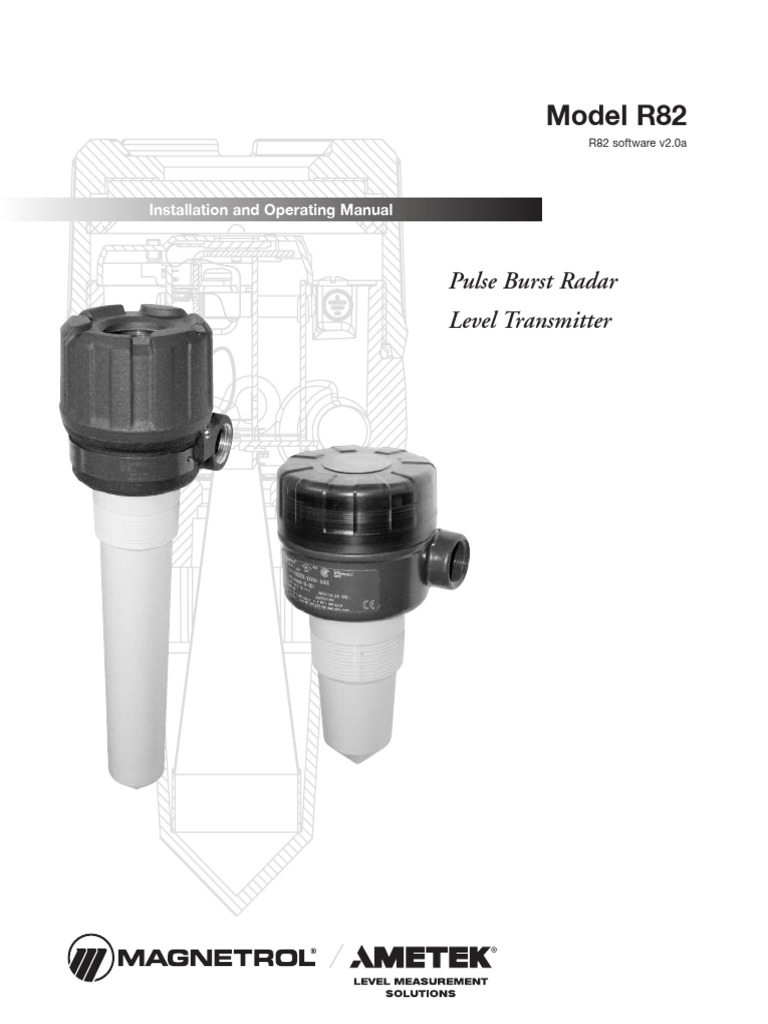 Manual - Tx. Nivel Radar R82 - Magnetrol | PDF | Radar | Antenna (Radio)