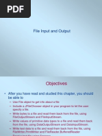 File Input and Output