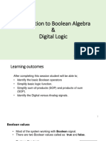L-9 Introduction To Boolean Algebra