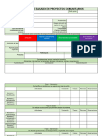 Formato Planeacion Aprendizaje Basado en Proyectos Comunitarios