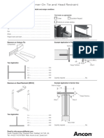 Non-Drill Hammer-On Tie and Head Restraint Design Sheet