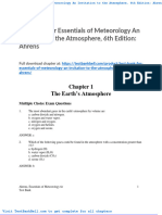 Test Bank For Essentials of Meteorology An Invitation To The Atmosphere 6th Edition Ahrens