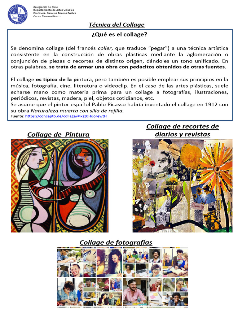 Collage de Paisaje Natural para 3° Básico | PDF | Collage | Las artes