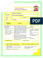 Plan Lector: El Sujeto y Sus Modificadores: Sesión de Aprendizaje