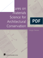 Lectures On Materials Science For Architectural Conservation