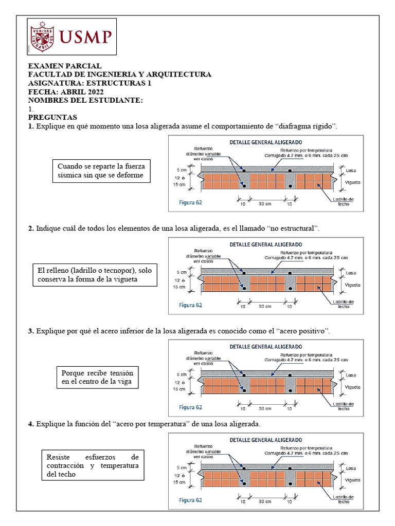 Parcial de Estructuras 1 | PDF