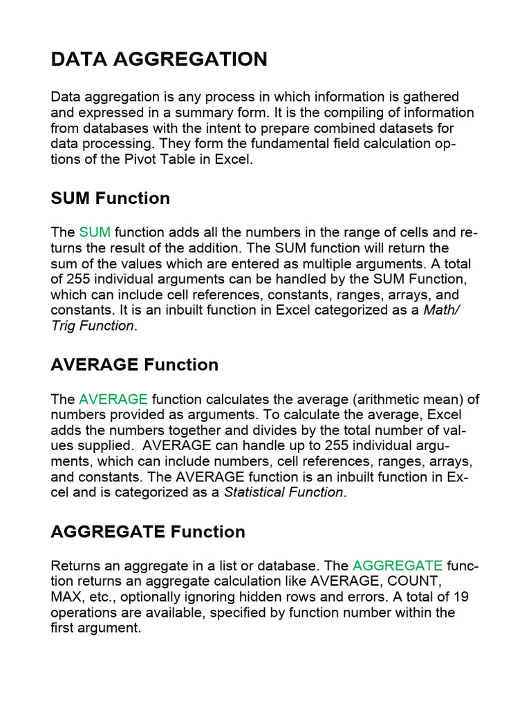 Excel functions pdf microsoft excel visual basic for applications