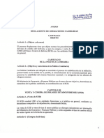 Reglamento de Operaciones Cambiaras