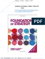 Test Bank For Foundations of Strategy 1 Edition Robert M Grant