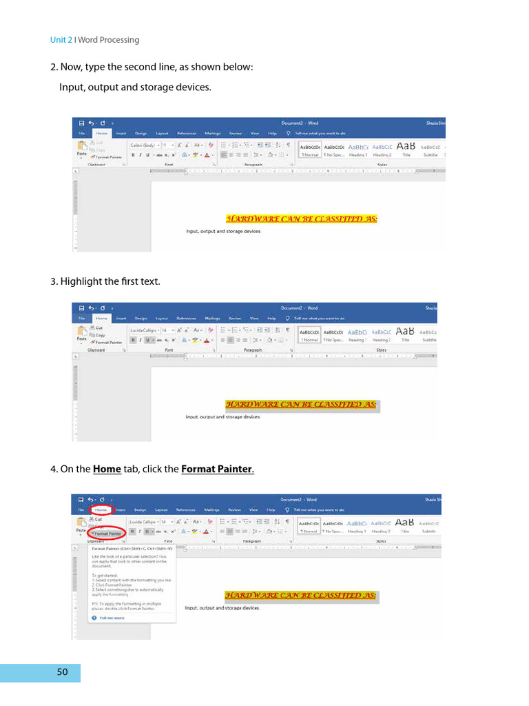 Information and Communications Technology G9-P3 | PDF | Spreadsheet ...