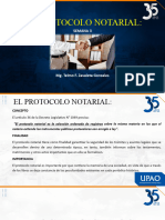 El Protocolo Notarial - Escritura Publica - Protocolizacion - Semana 3