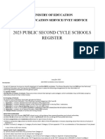 2023 Public Second Cycle Schools Register (Approved Version)