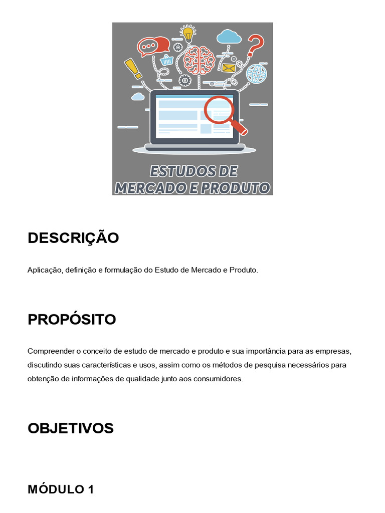 Estudo de Mercado e Produto: Conceitos e Métodos | PDF | Segmentação de ...