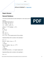 Expert Answer General Guidance: Found Errors in Solution?