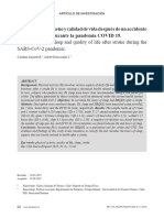 Actividad Física, Sueño y Calidad de Vida Después de Un Accidente Cerebrovascular Durante La Pandemia COVID 19