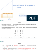 Aula11 TDA Matrizes Professor