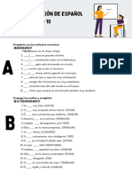 Autoevaluación Español para Extranjeros A1