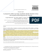 A Prospective Follow-Up Study of Pediatric Bipolar Disorder in Boys With TDAH