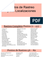 Puntos de Rastreo y Su Localización Corregido