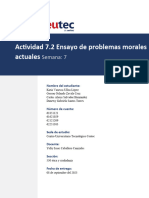 Actividad 7.2 Ensayo de Problemas Morales Actuales