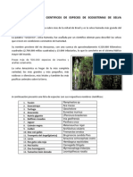 Reporte de Nombres Cientificos de Especies de Ecosistemas de Selva Humeda