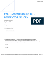 Evaluacion Modulo 10 - Beneficios Del Oea