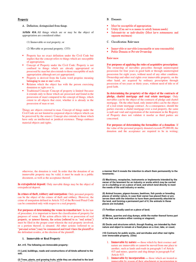 Property Notes | Download Free PDF | Property | Real Property