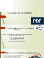 Contratos de Transacción