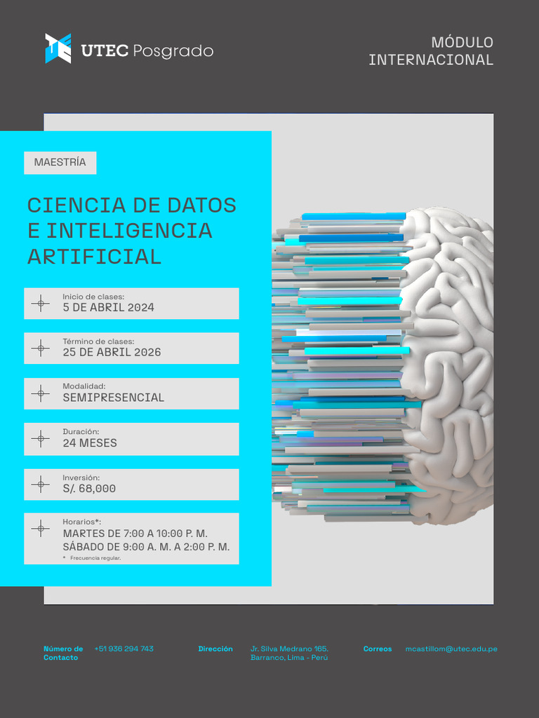 Maestría Ciencia de Datos e Inteligencia Artificial | PDF